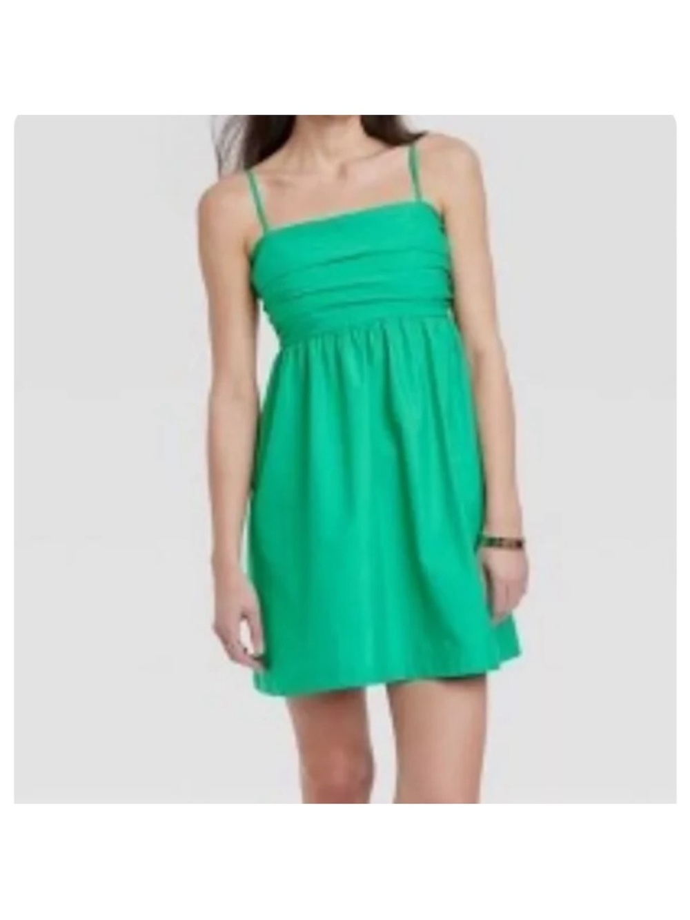 a new day Green Spaghetti Strap Mini Dress